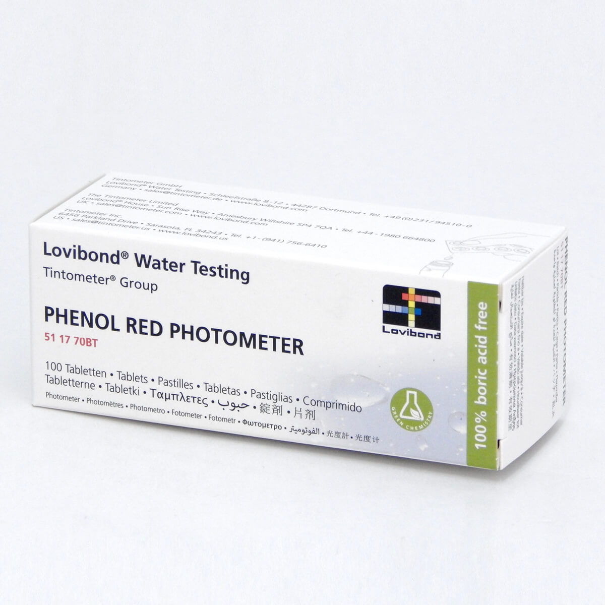 Photometer Reagent Tablets Box of 100