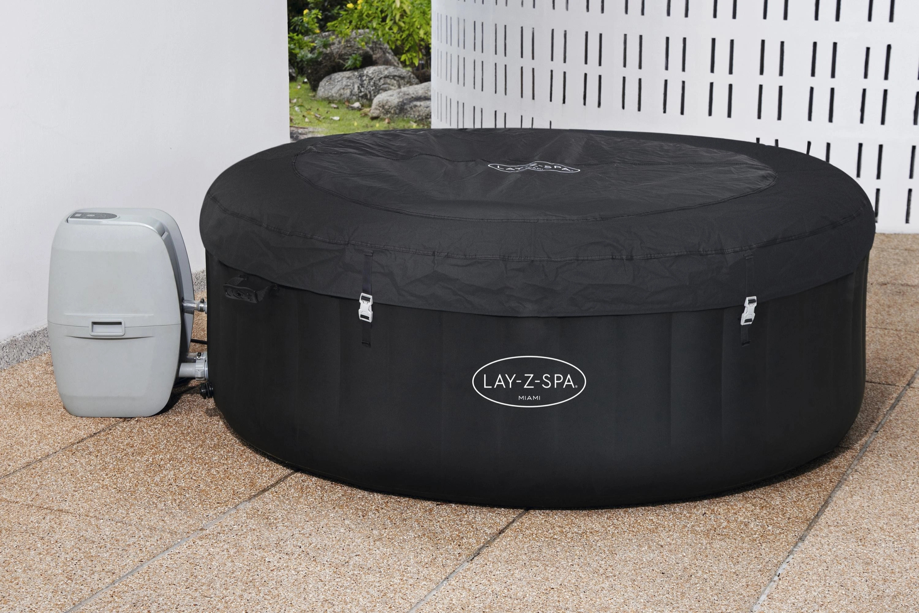 Lay-Z-Spa Miami AirJet Inflatable Hot Tub Round 4-Person 180cm