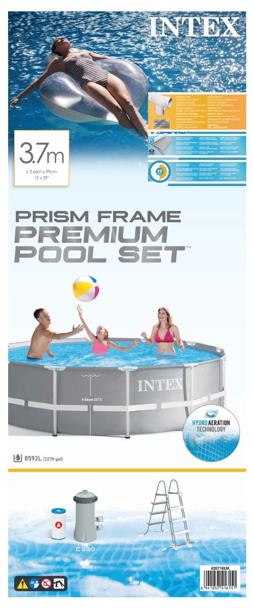 Intex Prism Round Frame Pool Set 3.66m x 0.99m