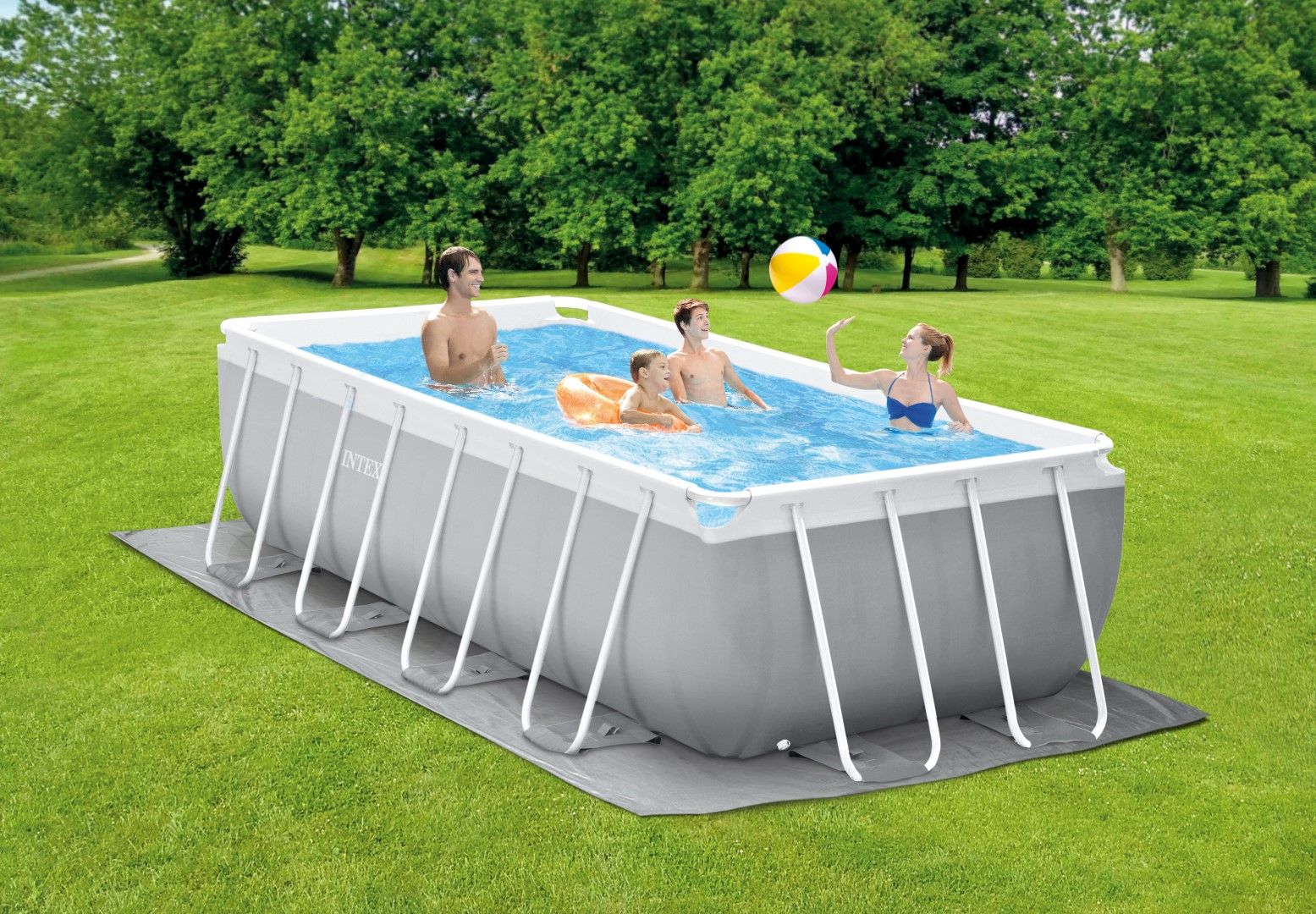 Intex Prism Rectangular Frame Pool Set 4m x 2m x 1.22m