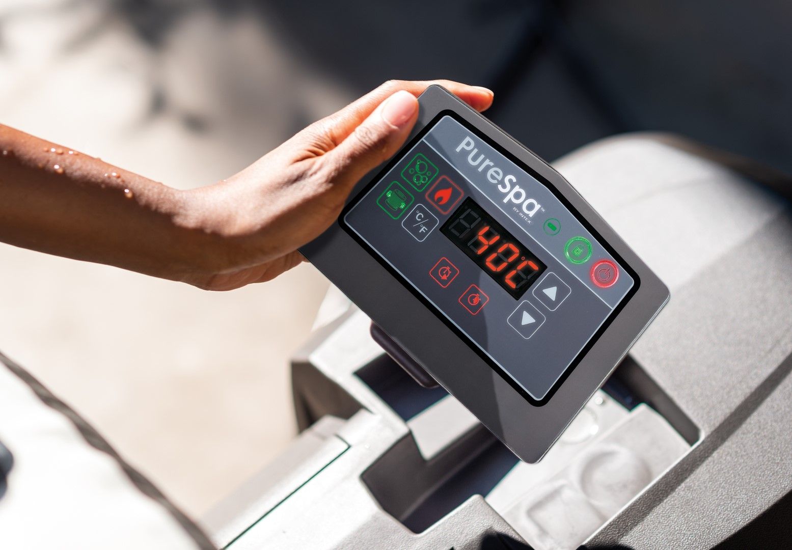 Intex PureSpa Greywood Deluxe 6-Person Inflatable Hot Tub Bubble Spa