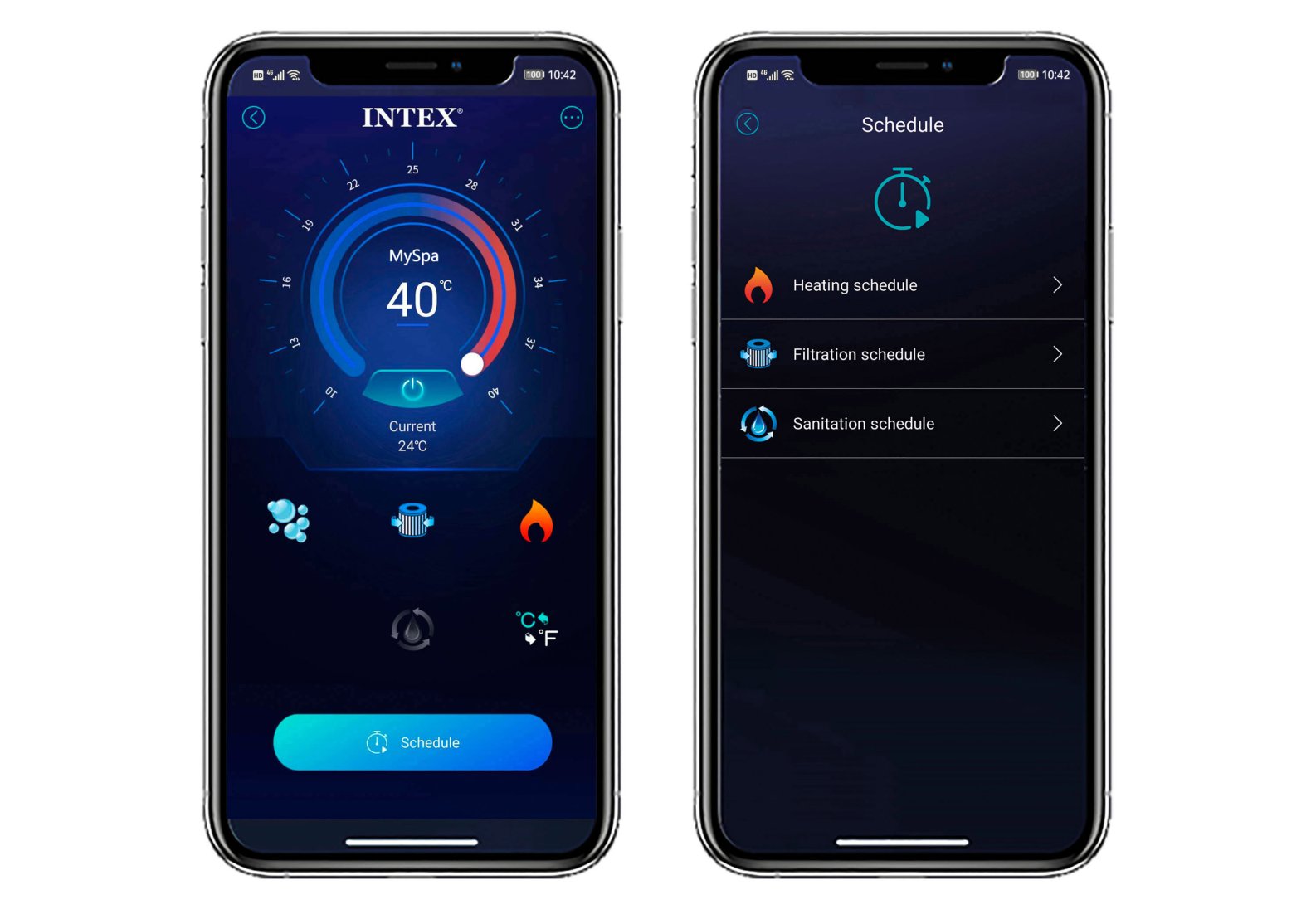 Intex PureSpa Chevron Deluxe 4-Person Square Inflatable Hot Tub Bubble Spa