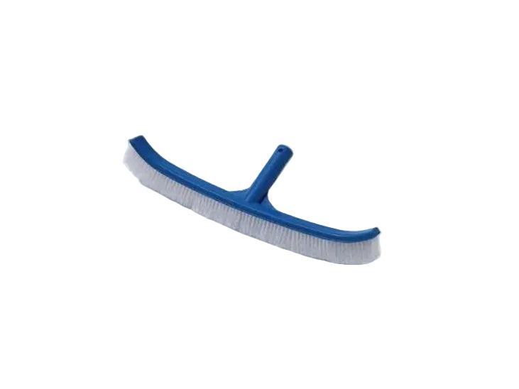 Blue and white brush on a white background