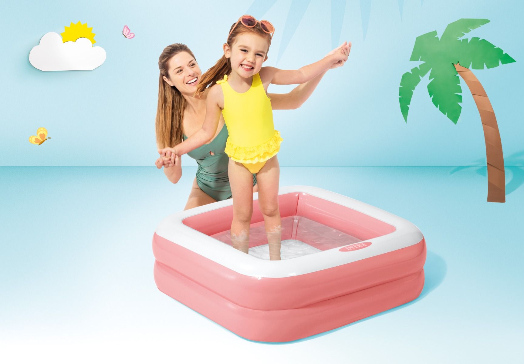 Intex Play Box Inflatable Baby Pool 0.85m x 0.85m x 0.23m
