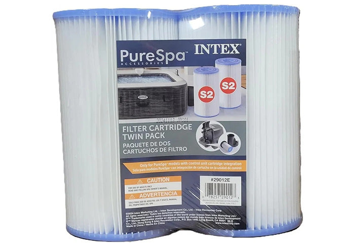Intex PureSpa Hot Tub Filter Cartridge "Type S2" Twin-pack