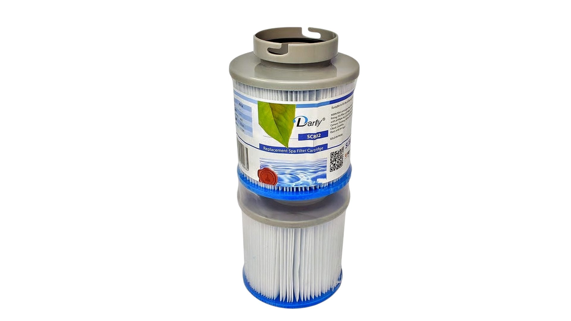 Darlly Filter Cartridge SC802 "MSPA" Hot Tub Compatible, Twin-pack