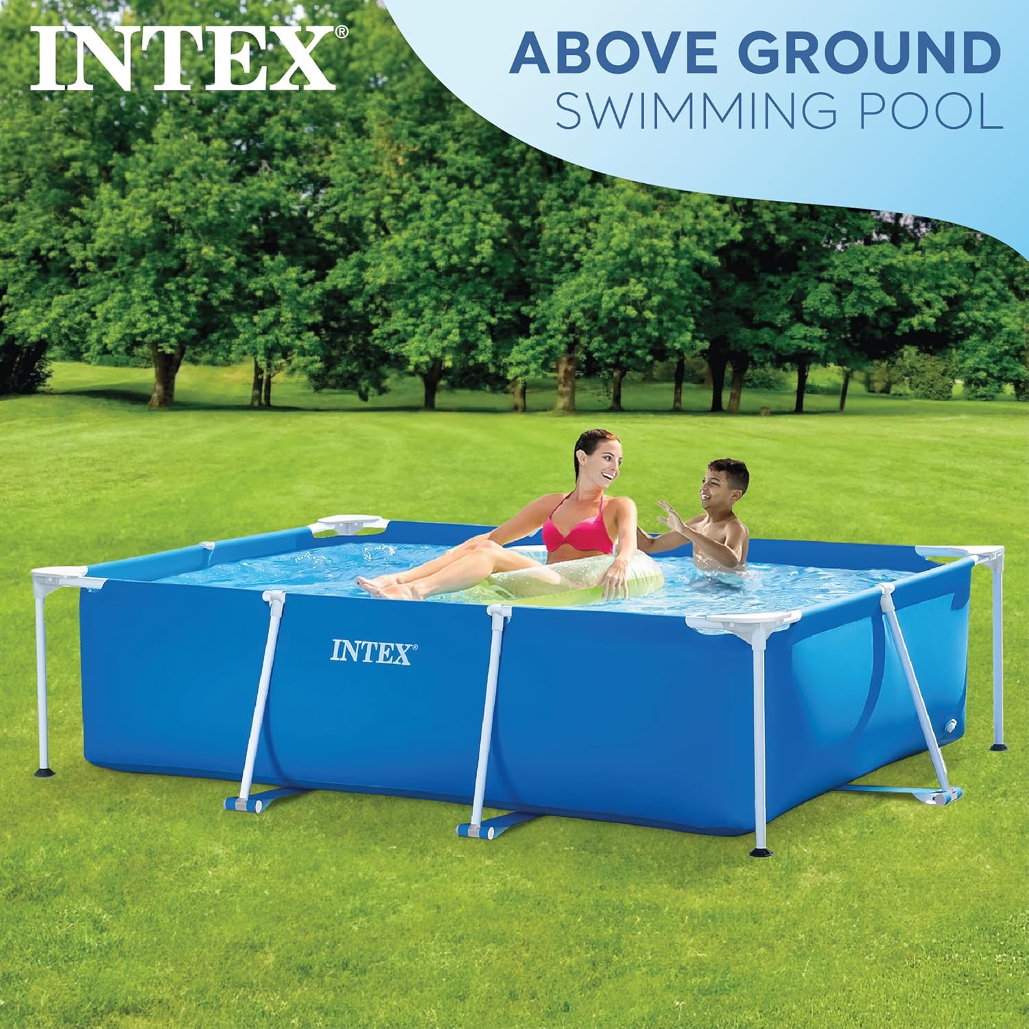 Intex Rectangular Frame Pool 2.2 m x 1.5 m x 0.6 m