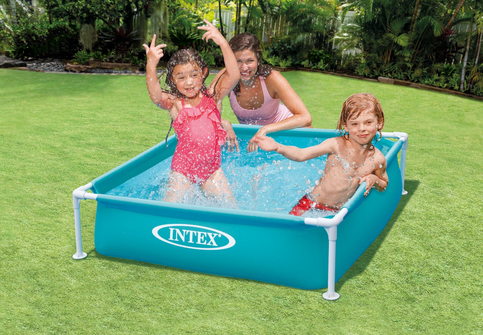Intex Mini Frame Metal Kids Pool 1.22m x 1.22m x 0.3m