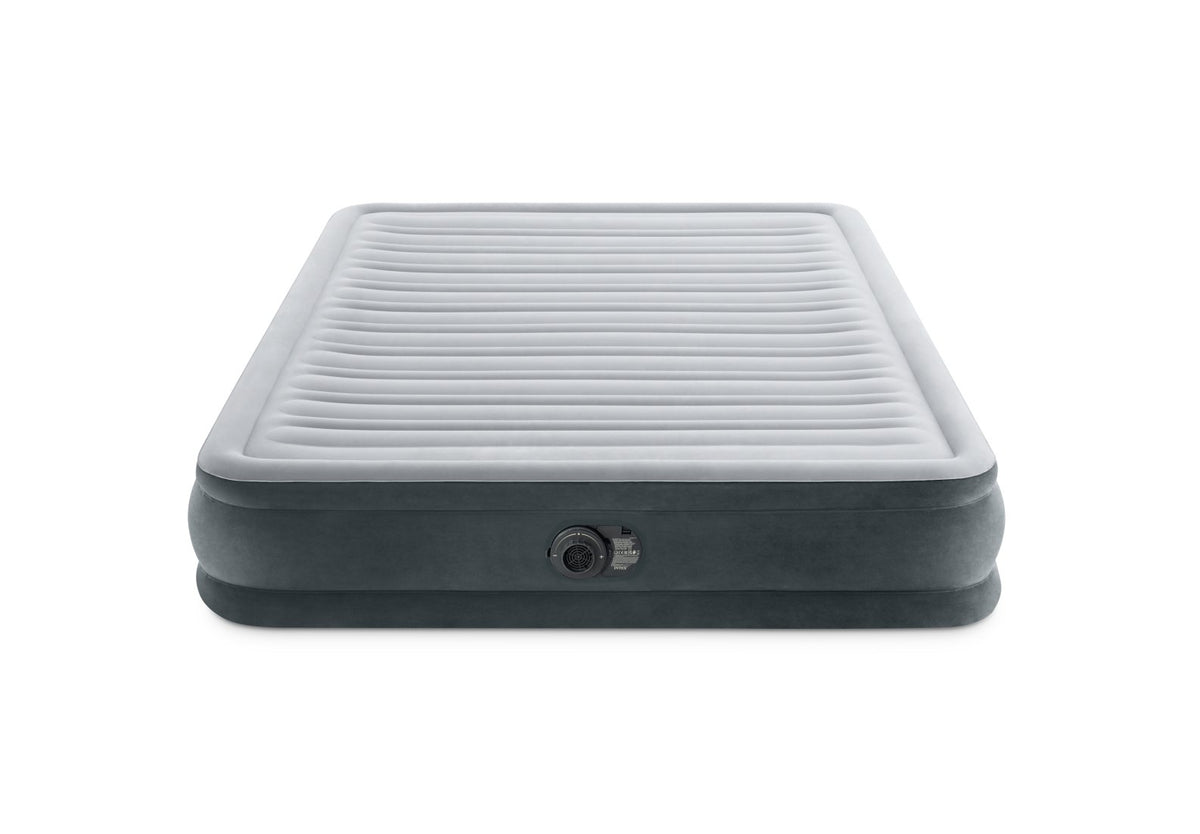 Inflatable air mattress on a white background