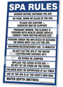 Hot Tub & Spa Safety Sign PVC 25cm x 30cm