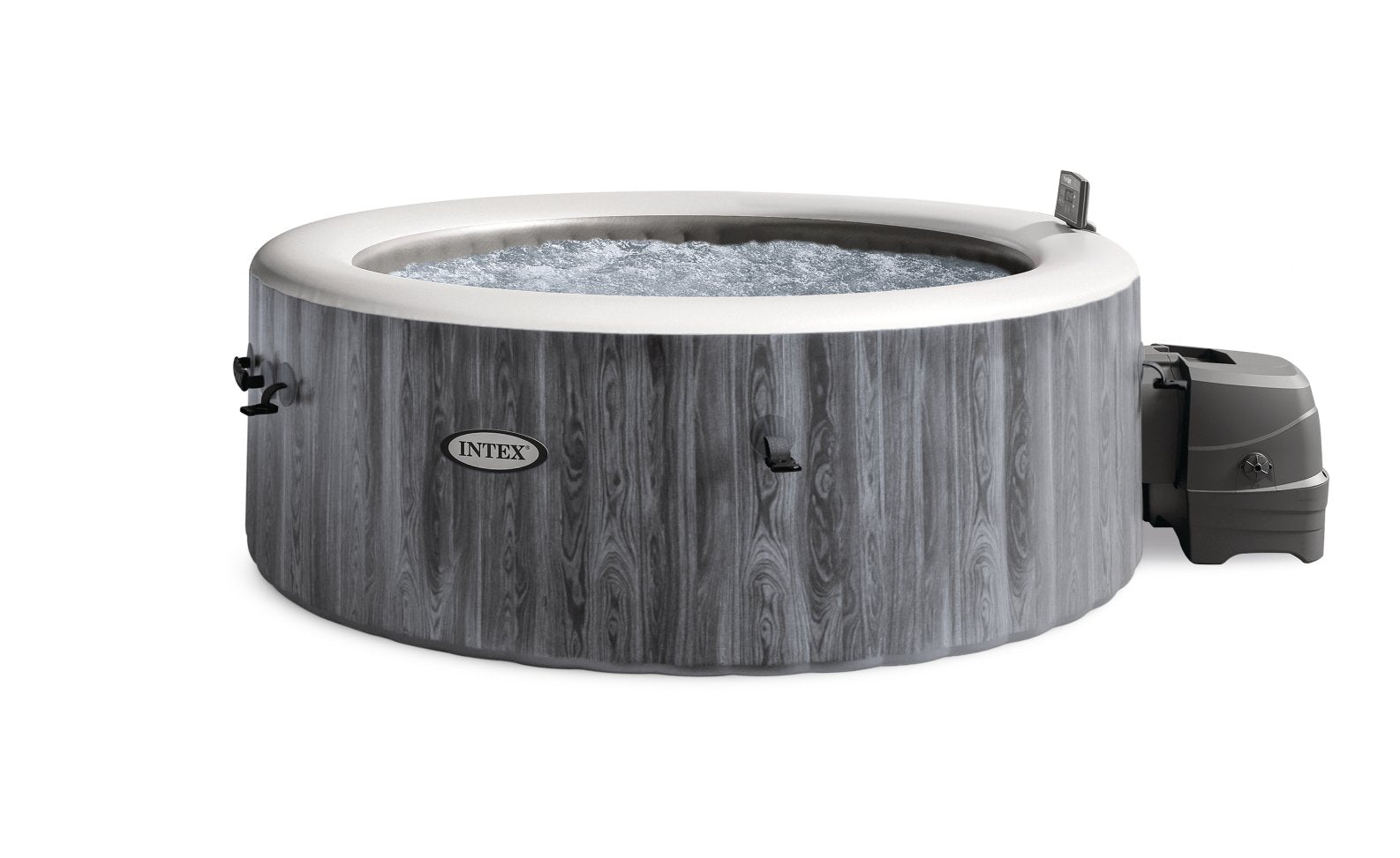 Intex PureSpa Greywood Deluxe 4-Person Inflatable Hot Tub Bubble Spa