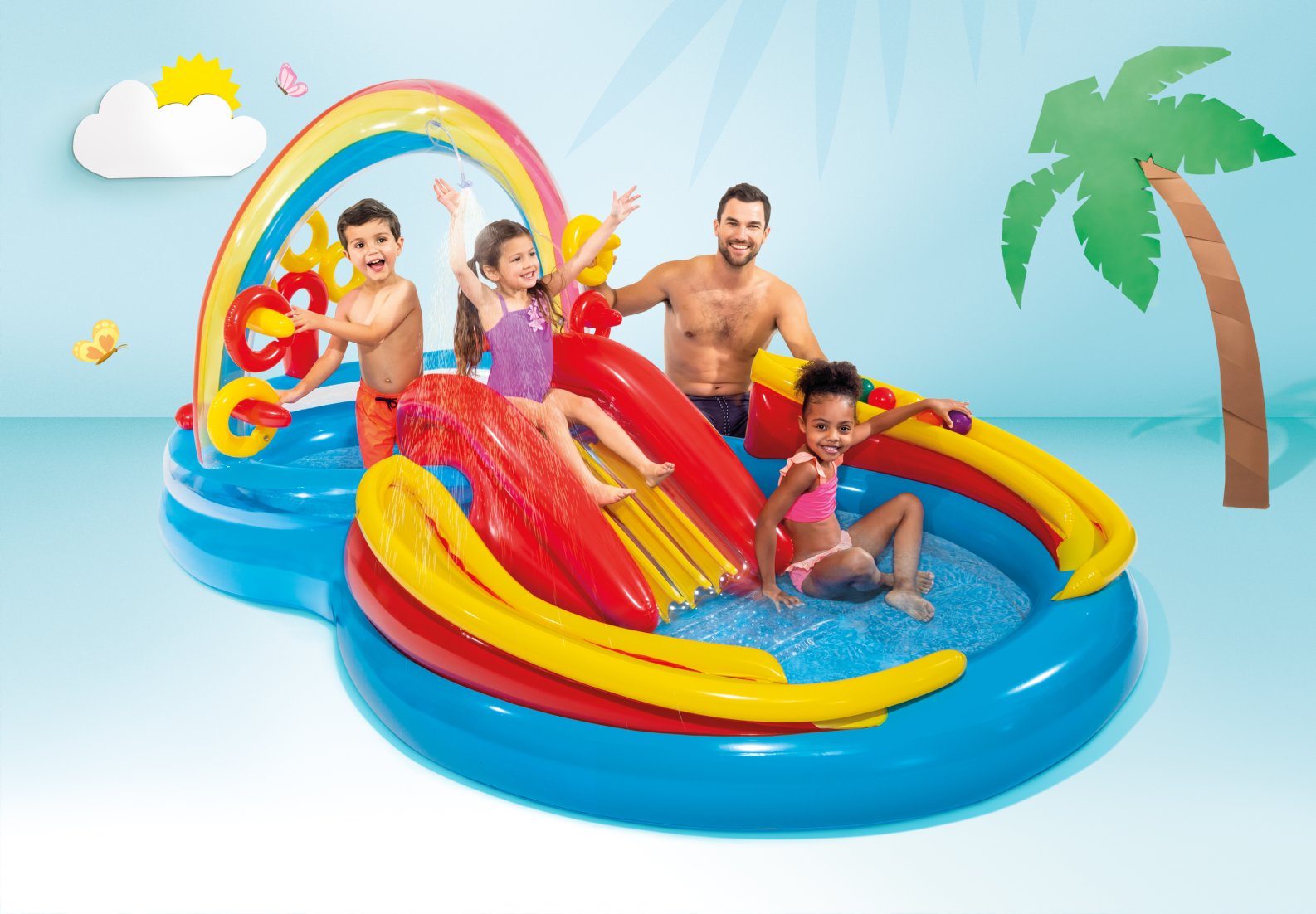 Intex Rainbow Ring Inflatable Play Centre