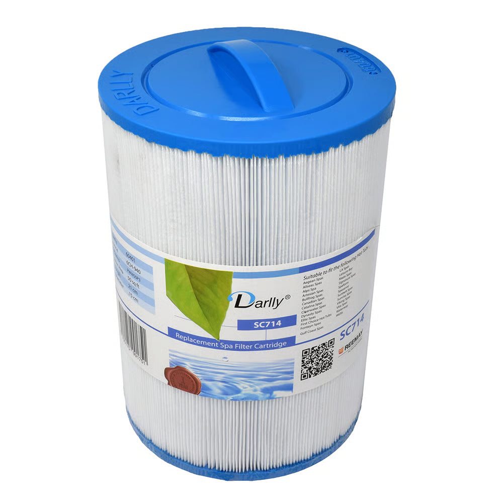 Darlly Hot Tub Spa Filter Cartridge SC714 210mm x 150mm